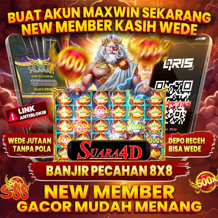 SUARA4D: Link Slot Deposit QRIS Tanpa Potongan & Situs Slot Gacor Terpercaya Legal 